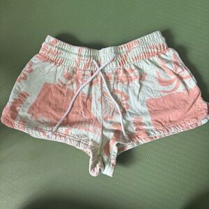 Urban Outfitters Coral and White Athletic Shorts